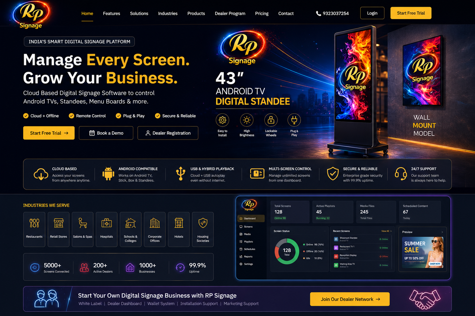 RP Signage | Digital Signage Software, Token System, LED Video Wall ...